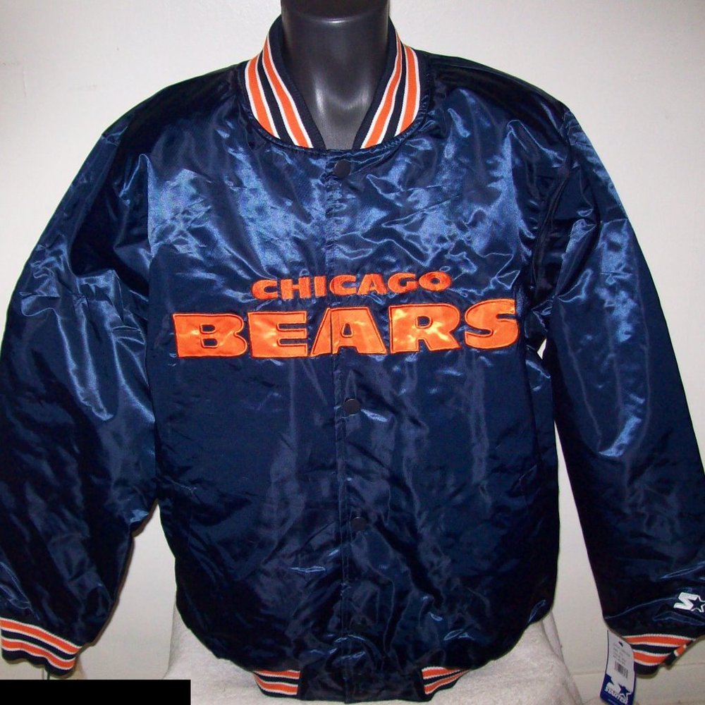 CHICAGO BEARS STARTER ThrowBack Snap Down Jacket - Picture 1 of 8
